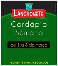 Cardápios da Semana da Lanchonete