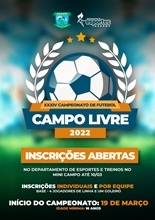 Vem aí o Campeonato de Futebol de Campo Livre 2022