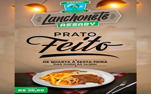 NOVIDADE: Prato Feito na Lanchonete